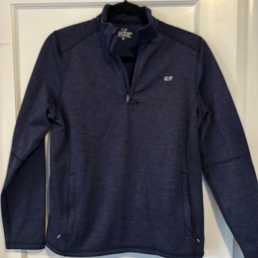 Vineyard Vines Performance Pullover Boys XL (18) Navy Blue/Black